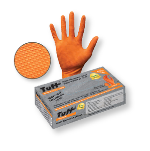 7.5mil Orange Nitrile Gloves - Large 100/box