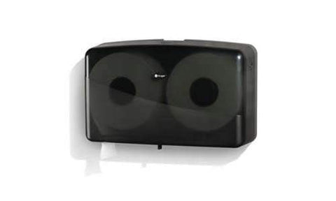 Noir Jumbo Bath Tissue Jr. Twin Dispenser Black