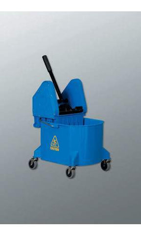 Mop Bucket With 3in Castors - Blue 26 qt