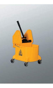 Mop Bucket With 3in Castors - Yellow 26-32 qt