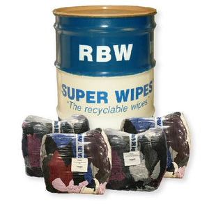 Superwipe Compressed Rag Bale 80 lb Drum