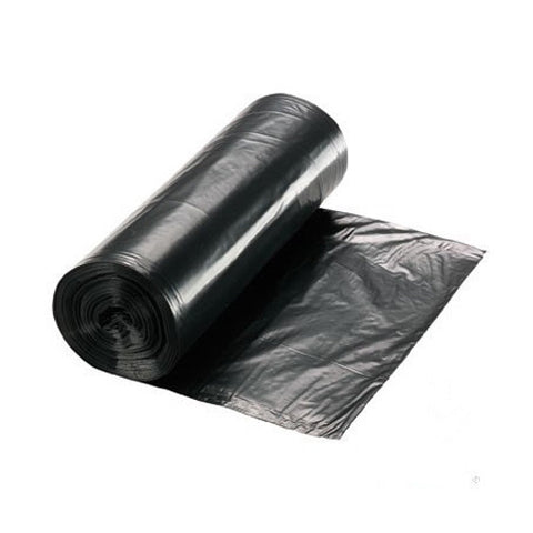 5 mil 35"x50" Black Roll Garbage Bags 50/roll