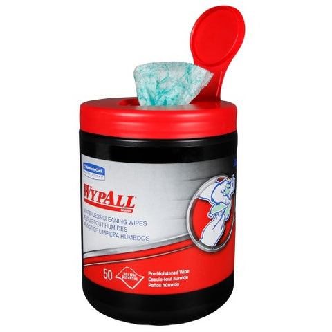 Wypall Heavy Duty Hand Wipes 10"x12" 50/Container