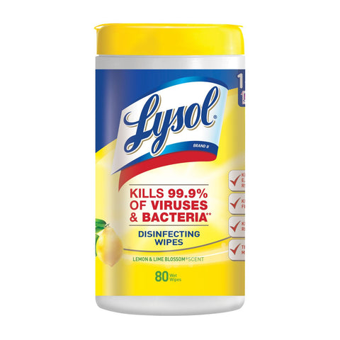 Lysol Disinfecting Wipes - Lemon 35 wipes 12 case