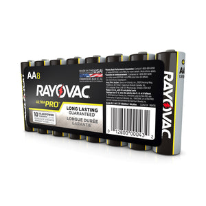 AA Rayovac Ultra Pro Shrink-Wrapped 8/Pack