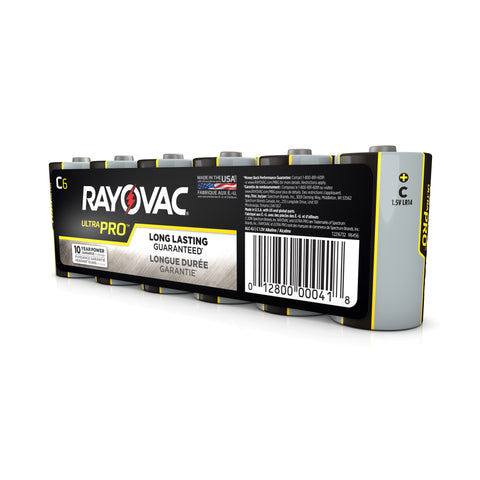 C Rayovac Ultra Pro Shrink-Wrapped 6/Pack