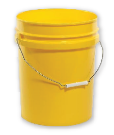 Yellow Plastic Pail 20L - NO LID