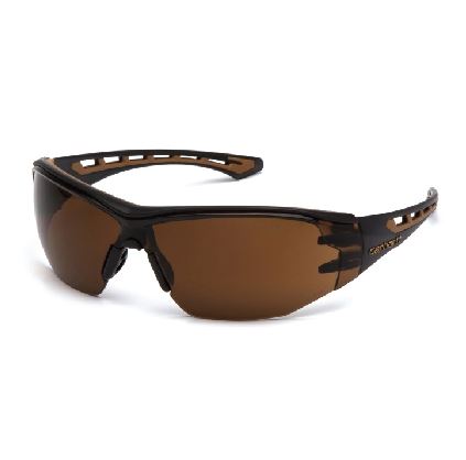 Carhartt Easley Bronze A/F Lens Safety Glasses Black/Tan