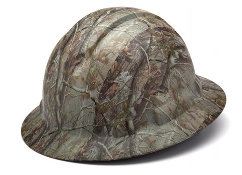 Ridgeline Full Brim Hard Hat 4Pt Ratchet Susp Camo Graphite Pattern