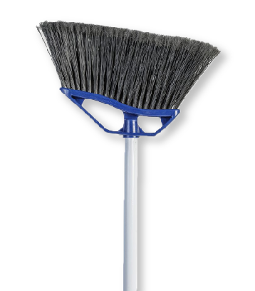 Angle Polyproplylene Broom w/Handle Large