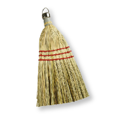 Corn Whisk Broom/Metal Cap