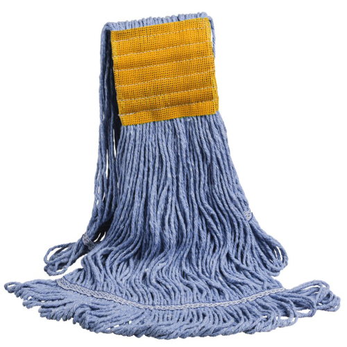 Looped end Wide Band Wet Mop Blue Extra Large