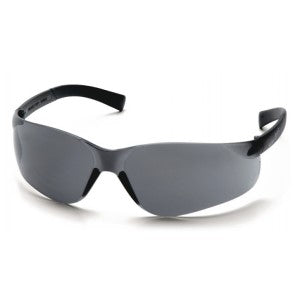 Mini Ztek® Gray Lens Safety Glasses Gray Frame