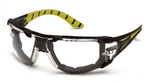 Endevour Plus Clear H2MAX Anti-Fog Safety Glasses Black/Green