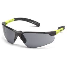 Sitecore Gray H2MAX Anti-Fog Safety Glasses Gray/Lime Frame