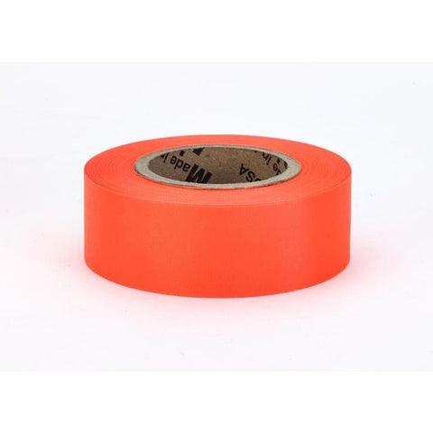 1" Orange Flagging Tape 120' roll