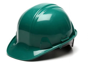 SL Standard Shell 4 Pt Ratchet Suspension Hard Hat Green