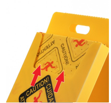 Spilfyter Caution Stand C/W 40 pads