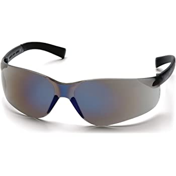 Ztek® Blue Mirror Lens Safety Glasses Blue Mirror Frame